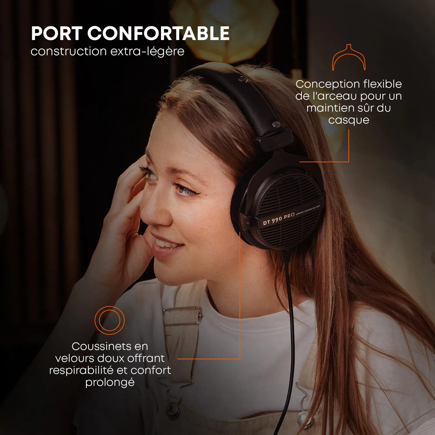 beyerdynamic DT 990 Pro casque studio 250 ohms noir ouvert