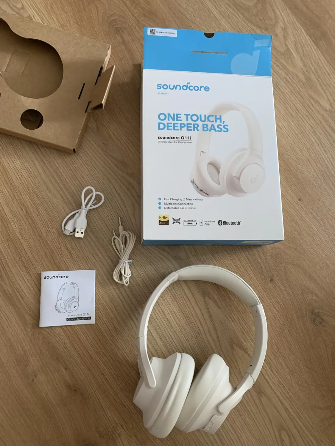 Soundcore Q11i casque bluetooth gris-noir 60h basses