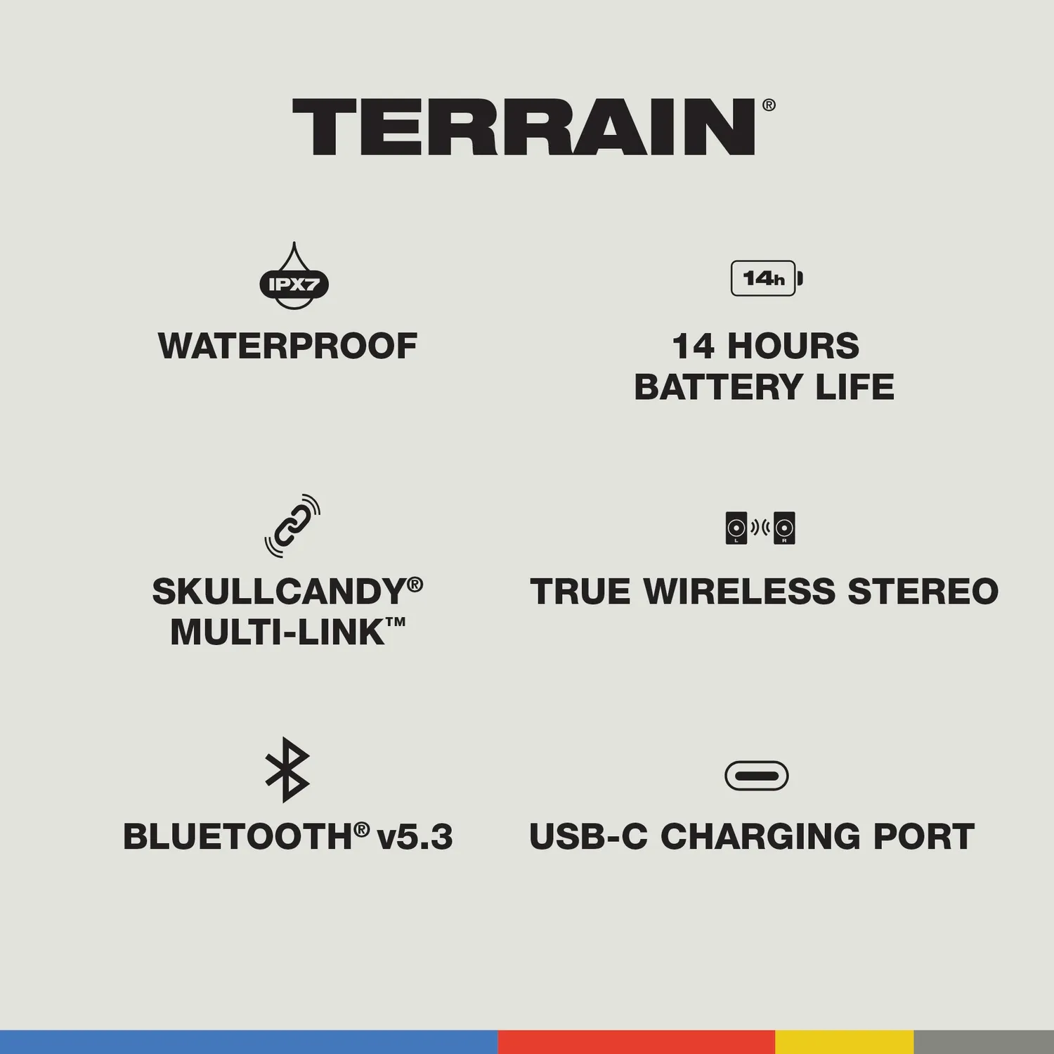 Skullcandy Terrain enceinte sans fil Black outdoor