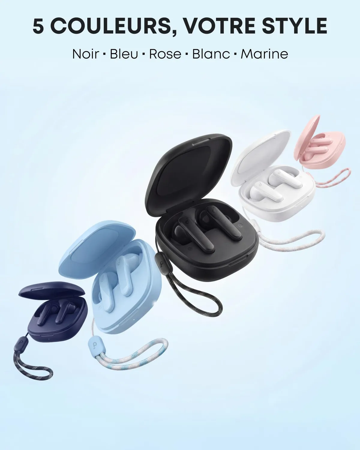 Soundcore P20i écouteurs bluetooth blanc basses