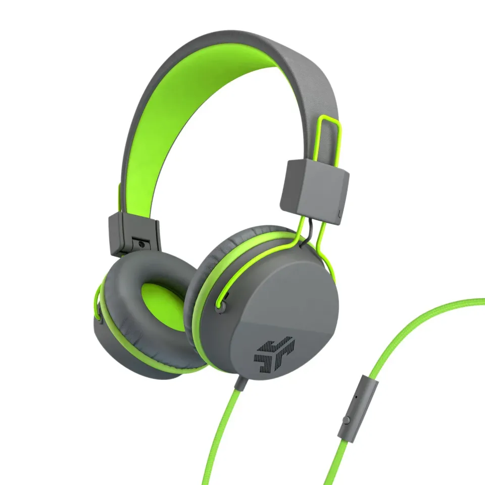 JLab Neon casque filaire supra-auriculaire graphite lime pliable