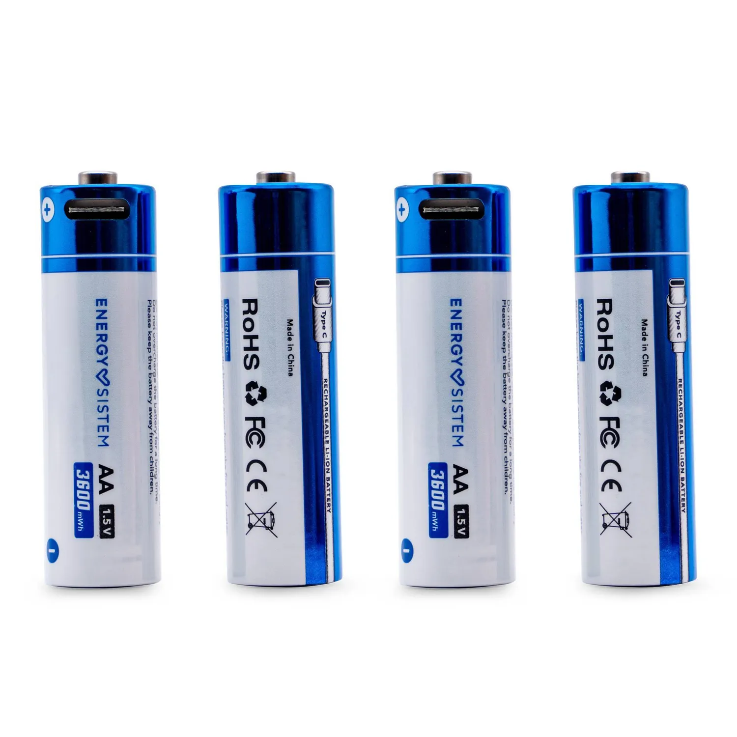 Energy Sistem Charge Pro C piles AA rechargeables x2