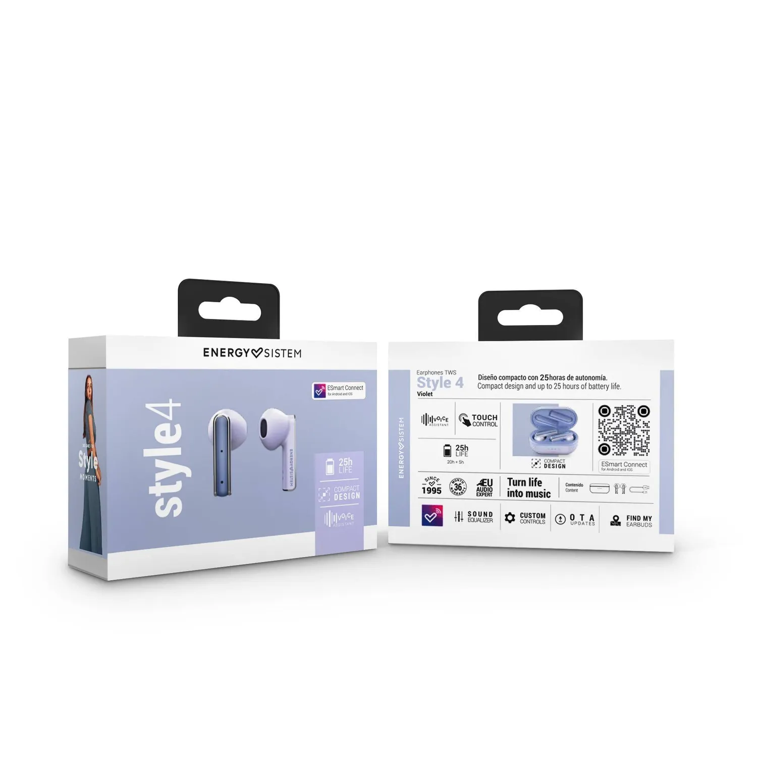 Energy Sistem Style 4 écouteurs true wireless Violet