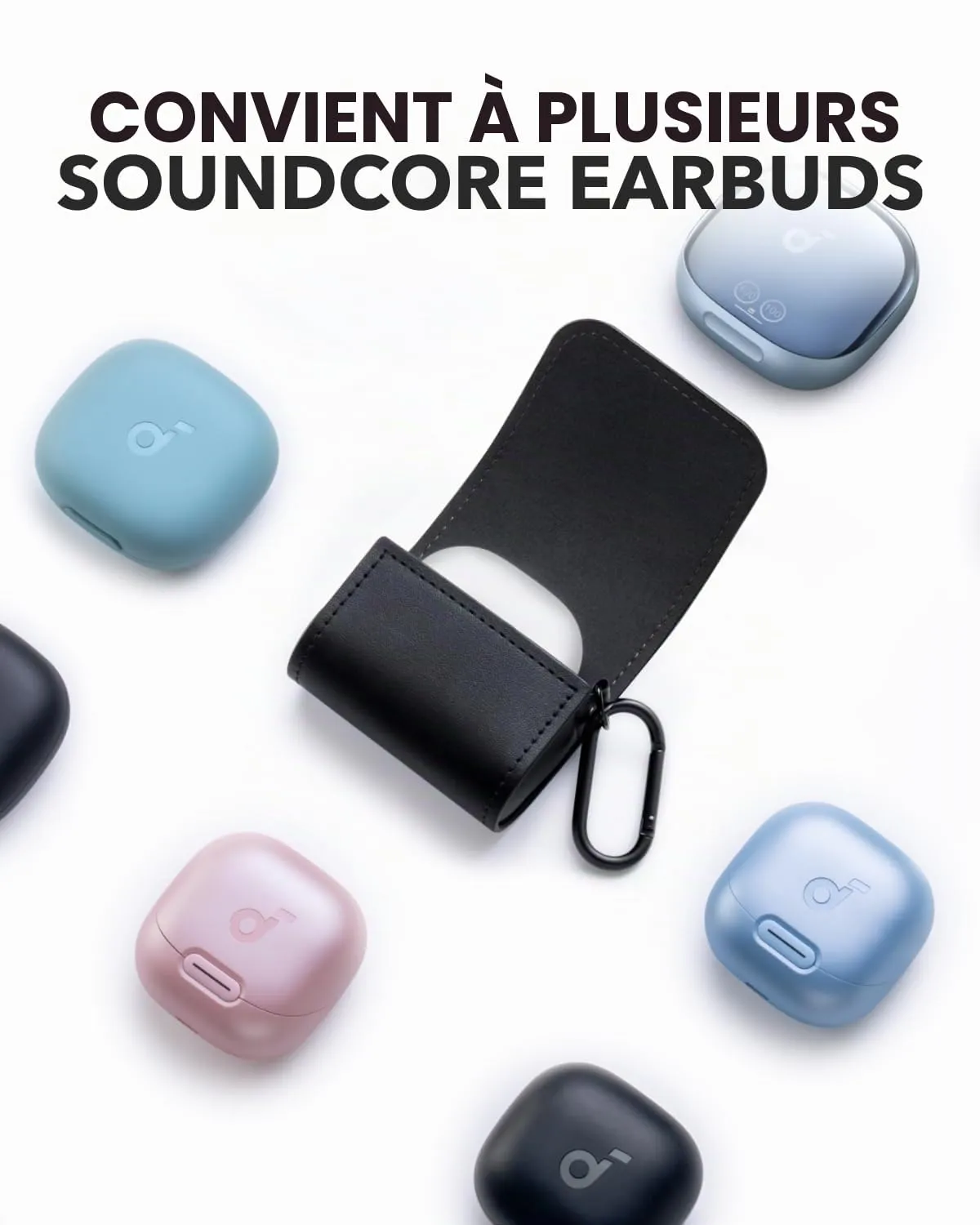 soundcore étui écouteurs noir magnétique voyage