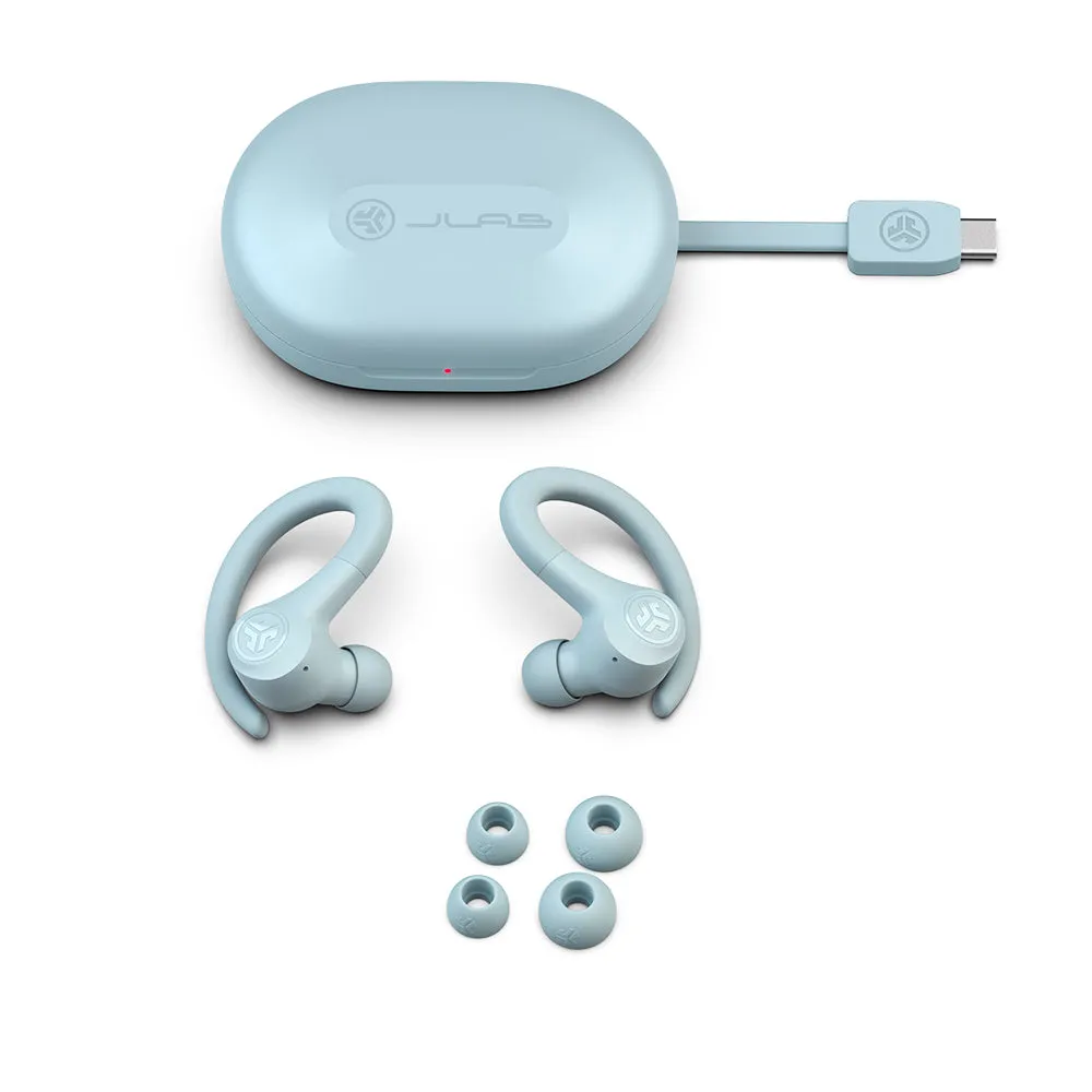 JLab GO Sport+ écouteurs sport Bluetooth bleu clair 35h