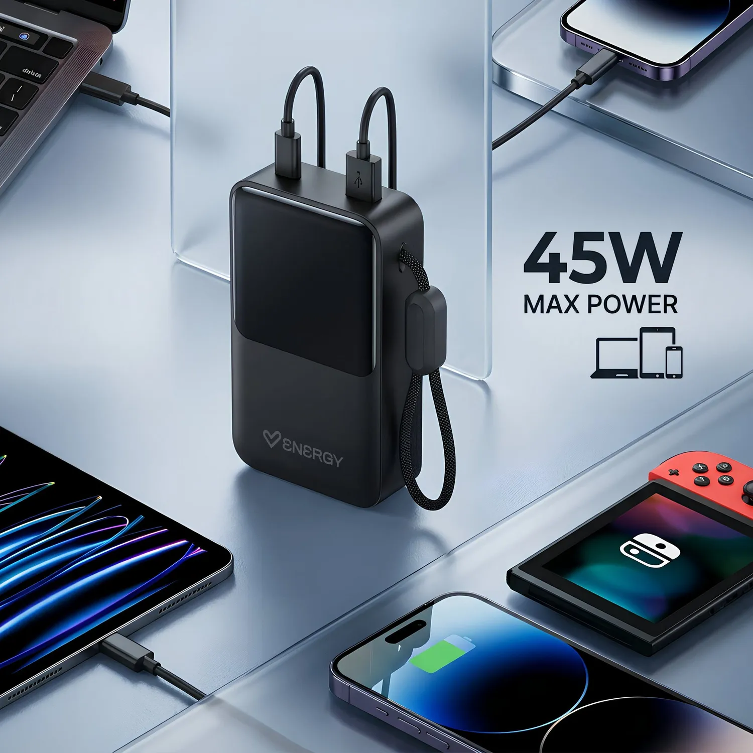 Energy Sistem Powerbank Pro 20000 batterie externe graphite 45W