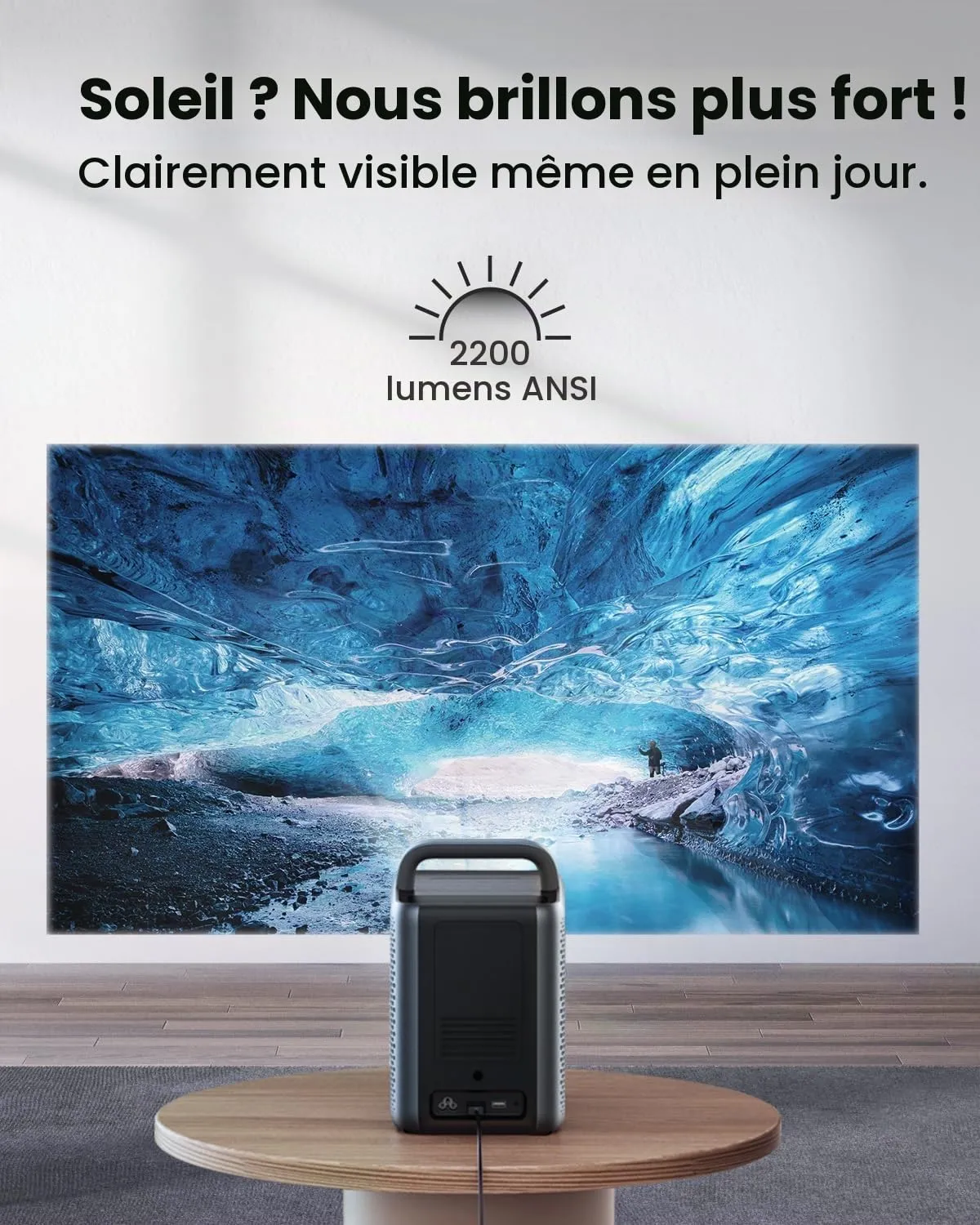 Nebula Cosmos Laser 4K D2350 vidéoprojecteur gris laser 2200 lumens