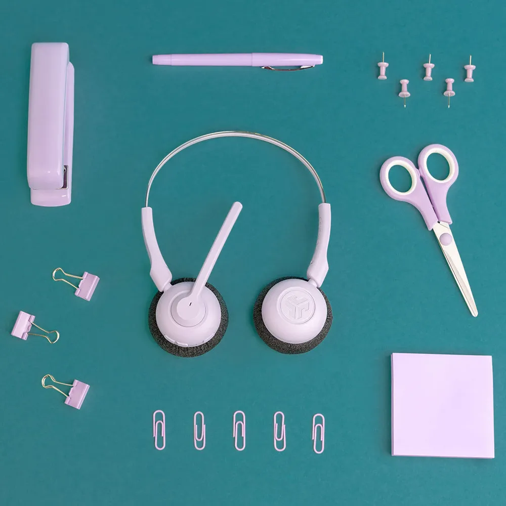 JLab GO Work POP casque bluetooth lilas 50h multipoint