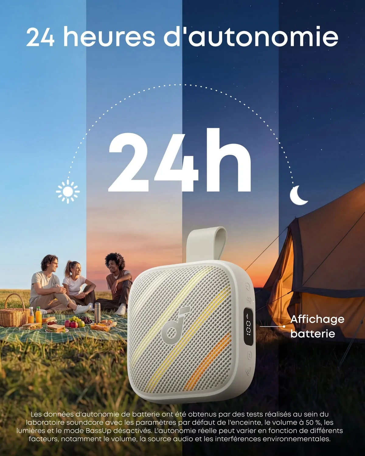 Soundcore Boom Go 3i enceinte Bluetooth portable beige
