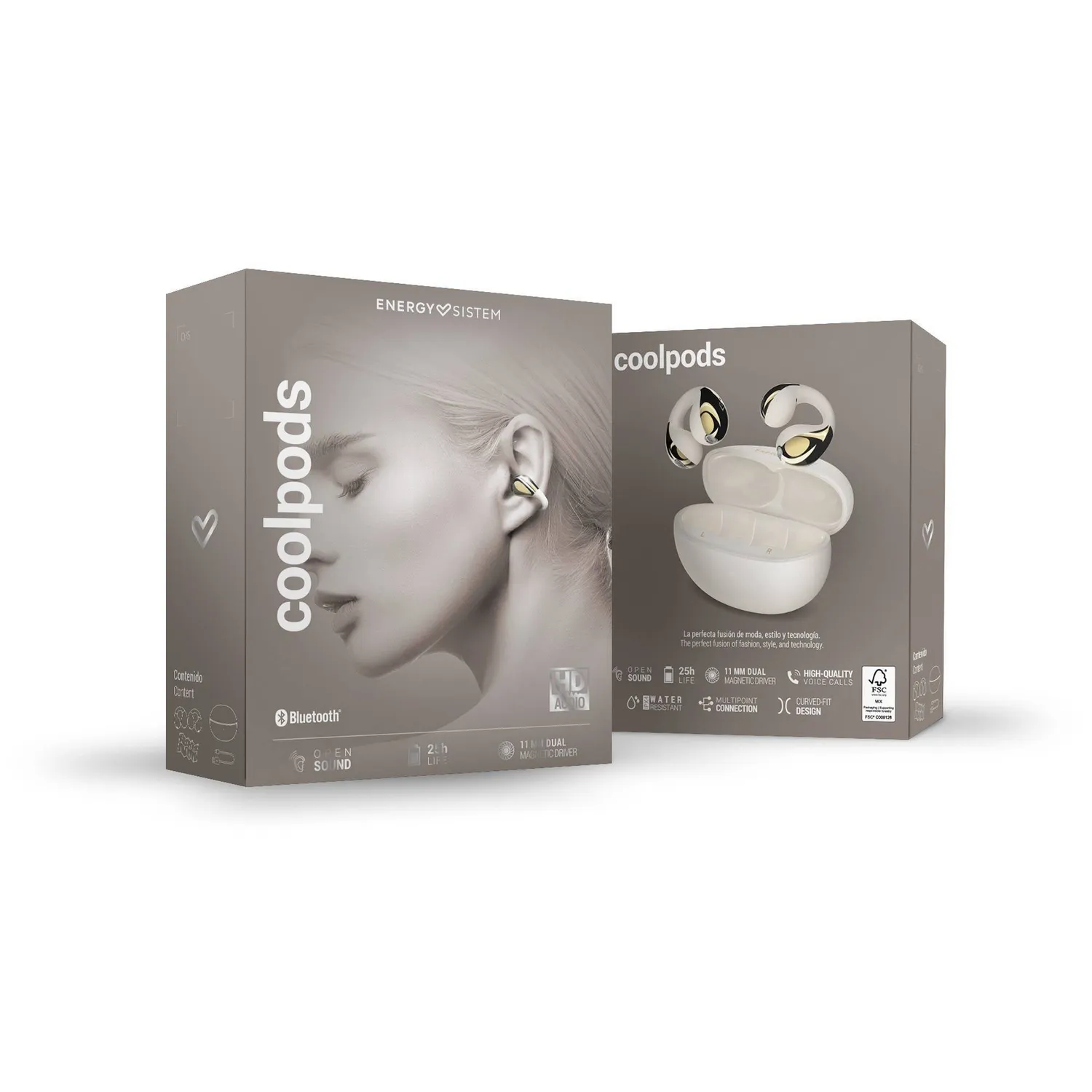 Energy Sistem CoolPods écouteurs True Wireless crème 25h