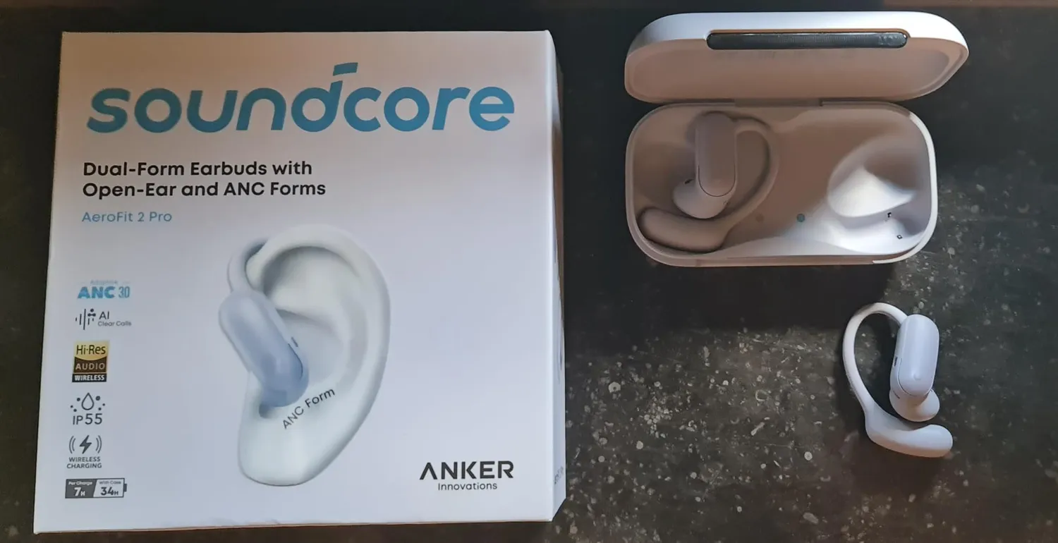 soundcore AeroFit 2 Pro écouteurs ouverts noir ANC