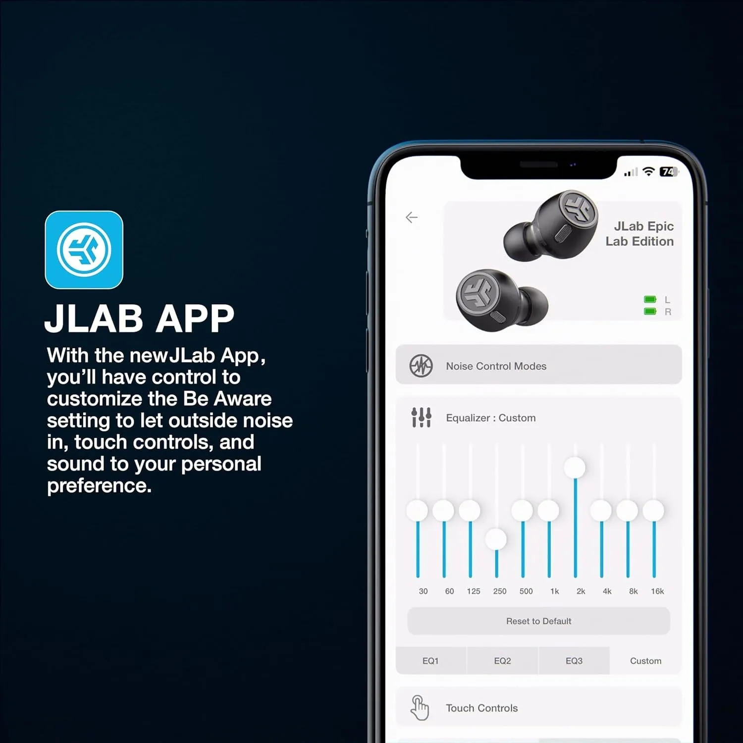 JLab Epic Lab Edition écouteurs bluetooth noir LDAC