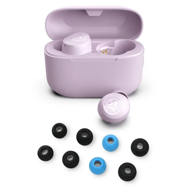 JLab GO Pop+ écouteurs sans fil lilas 35h mousse