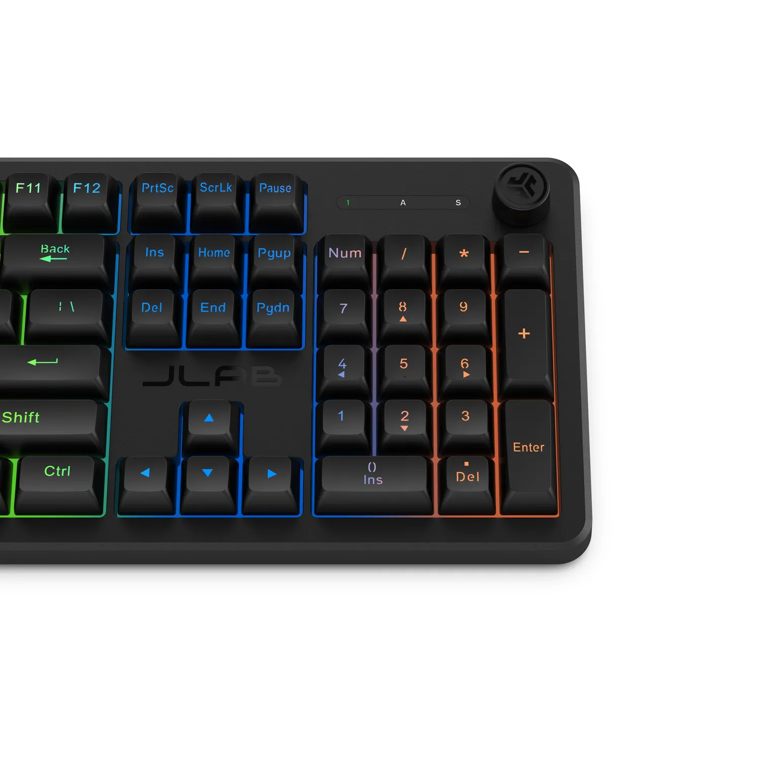JLab Nightfall clavier gaming filaire noir 104 touches