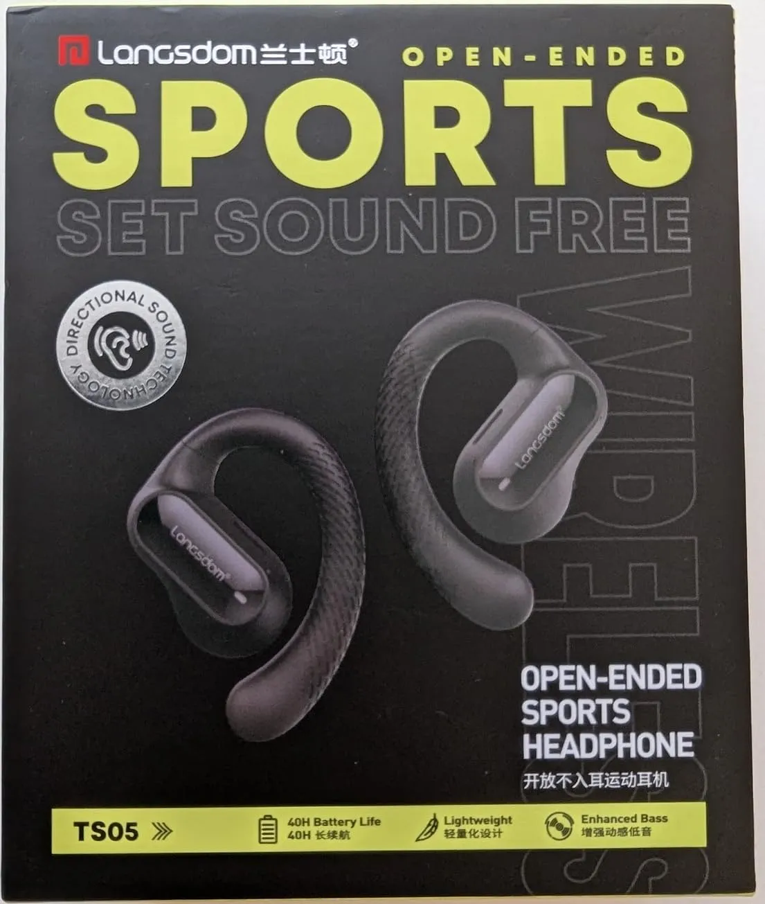 Soundswealth écouteurs bluetooth 5.4 noir 40h IPX5