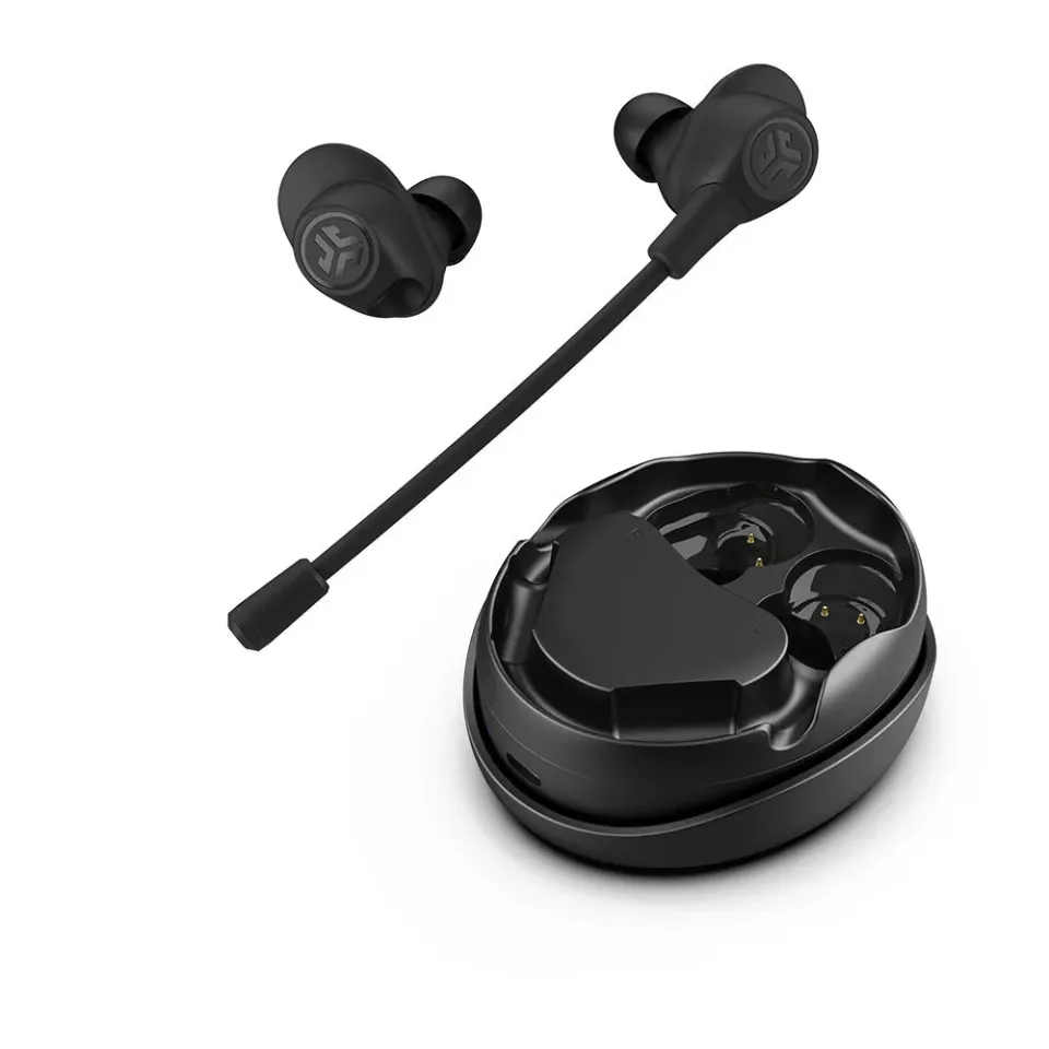 JLab Work Buds écouteurs noir micro perche détachable