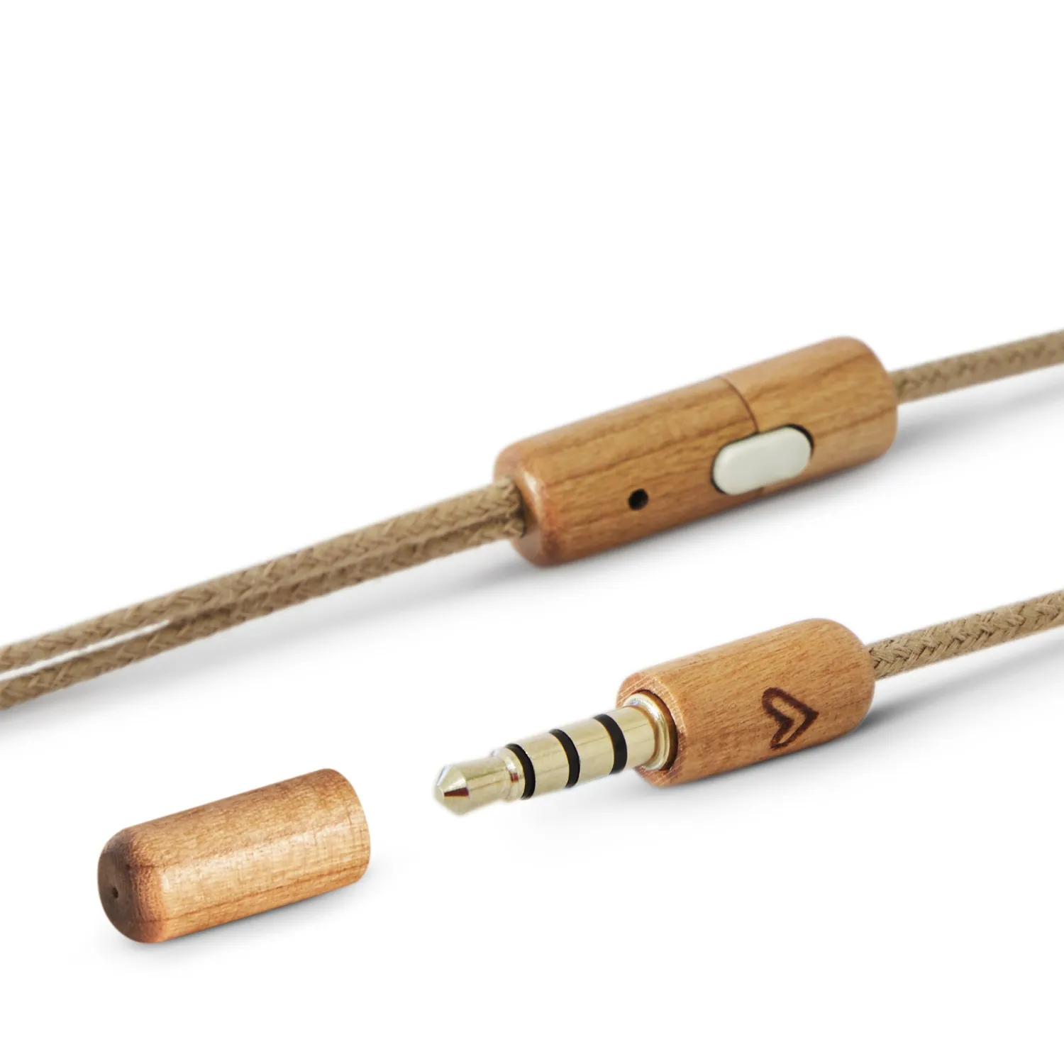 Energy Sistem Earphones Eco Cherry écouteurs bois caramel