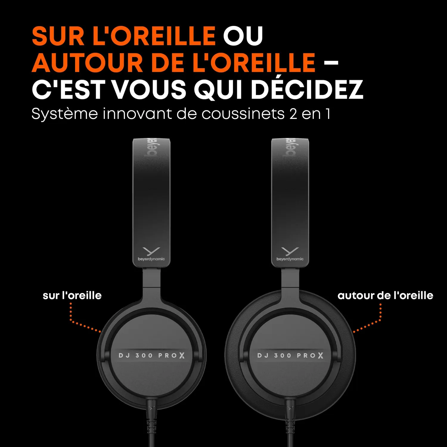 beyerdynamic DJ 300 Pro X casque DJ 45mm