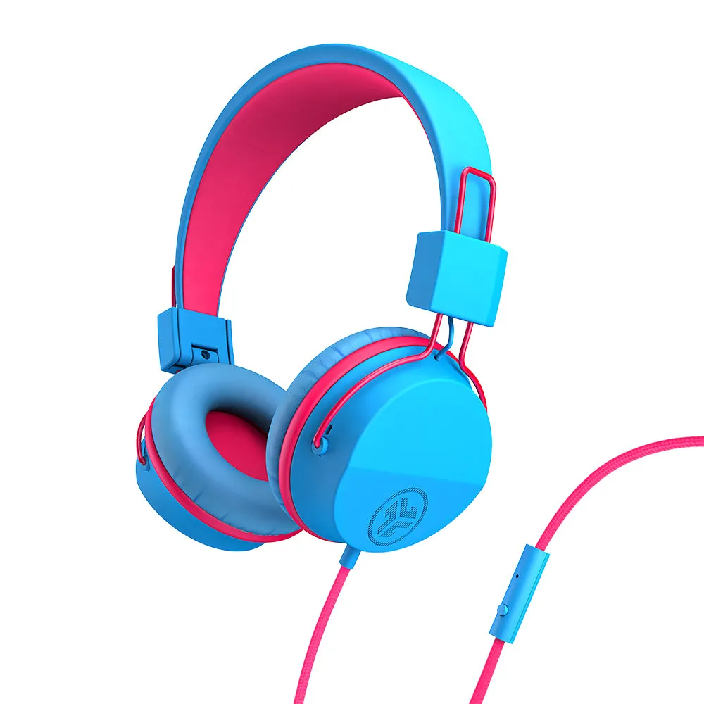 JLab JBuddies Studio casque filaire enfant bleu rose 85dB