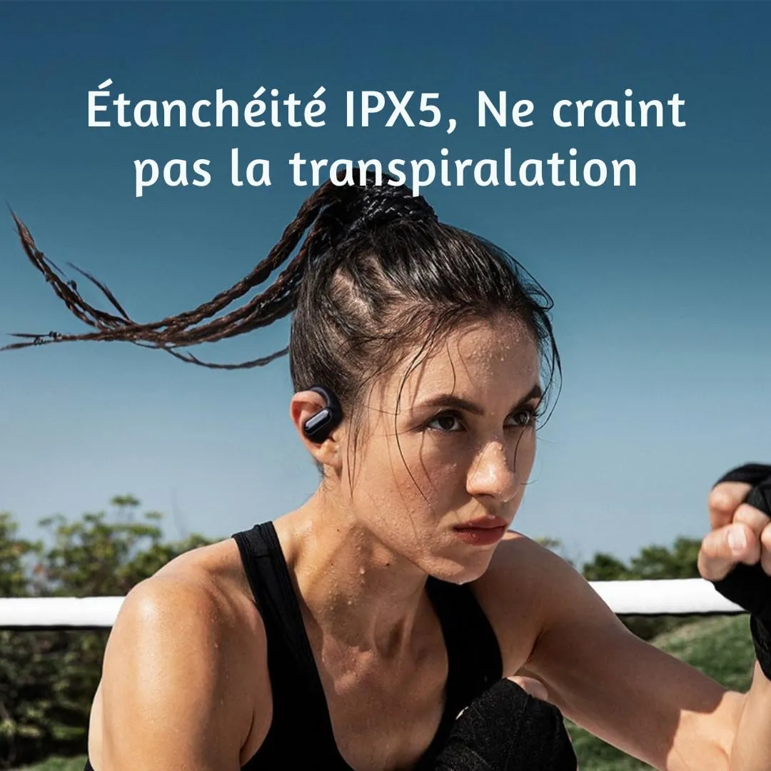 Soundswealth écouteurs bluetooth 5.4 noir 40h IPX5