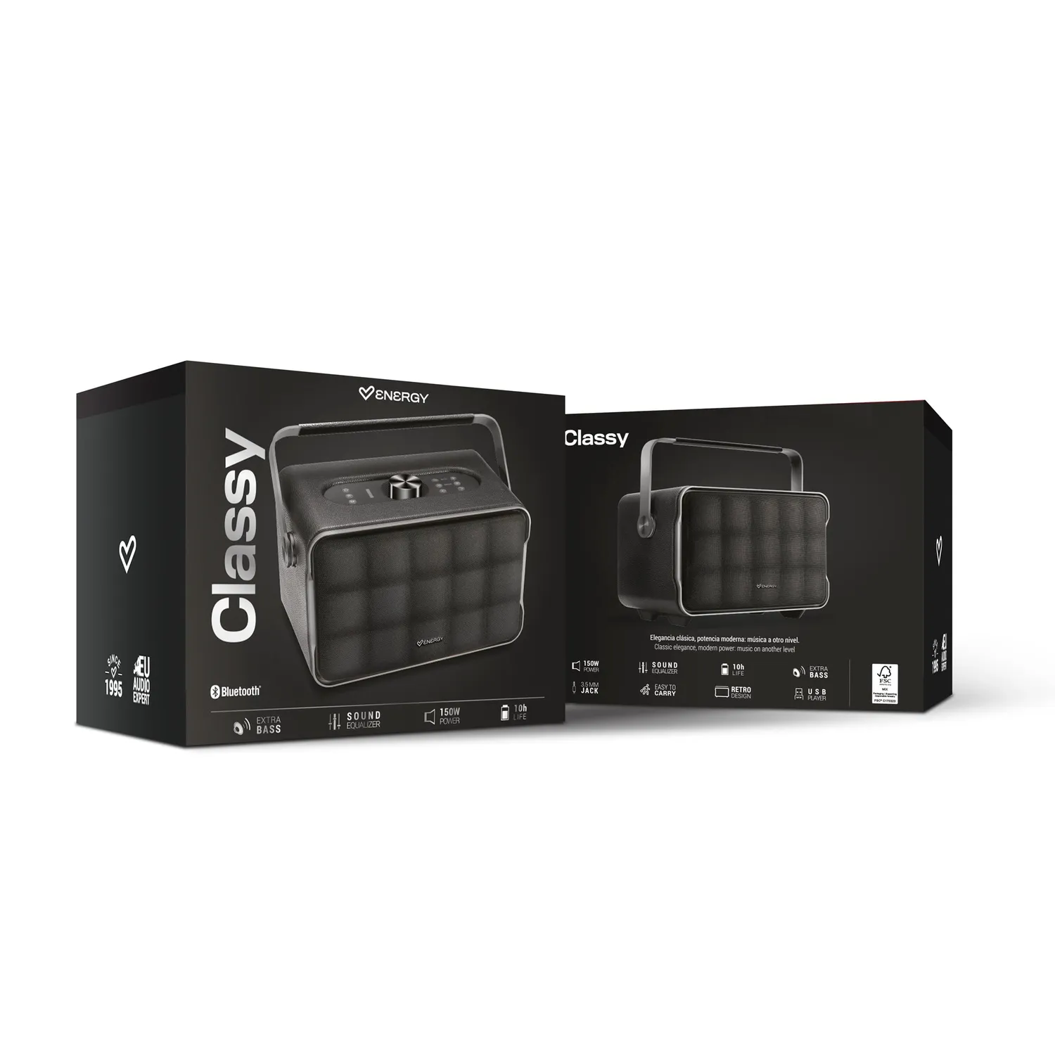 Energy Sistem Classy enceinte Bluetooth noire 150W Extra Bass