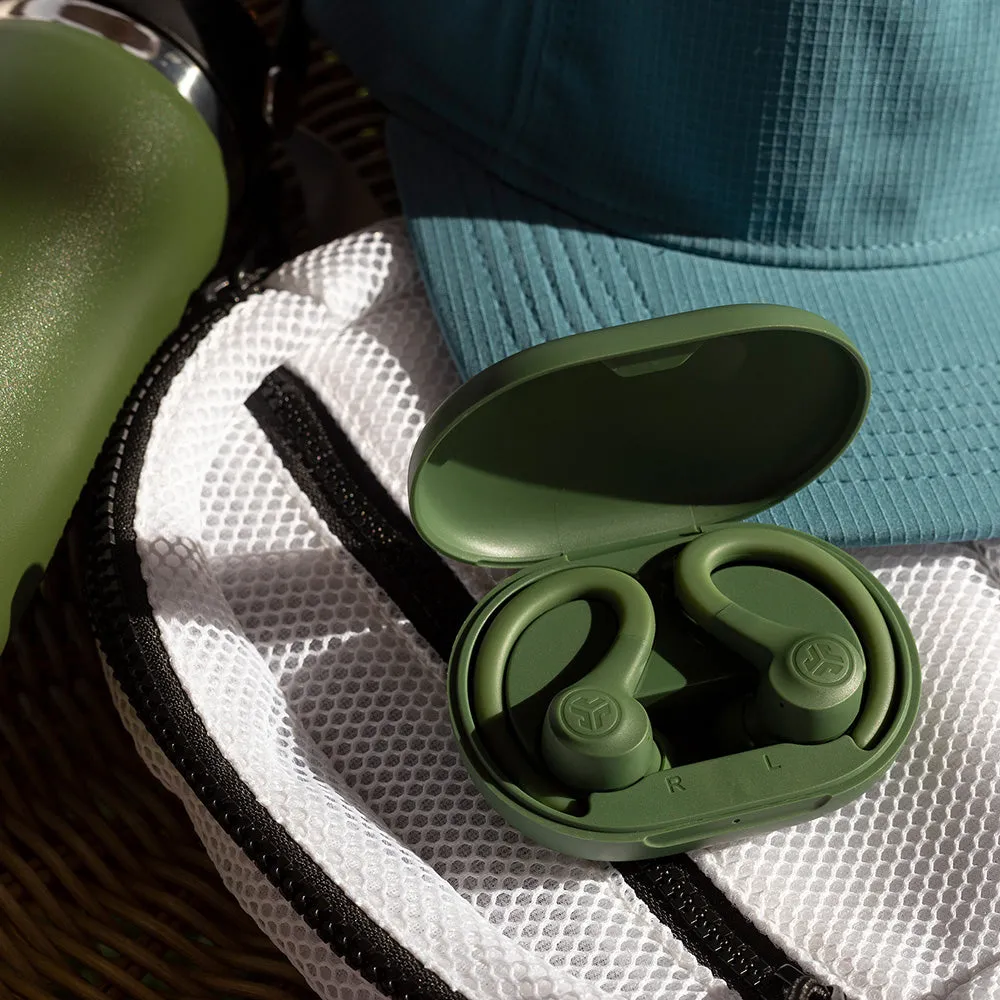 JLab GO Sport+ écouteurs sport vert crochets IP55
