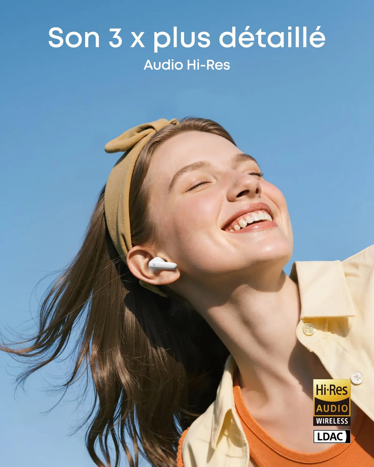 Soundcore P31i écouteurs Bluetooth blanc LDAC ANC