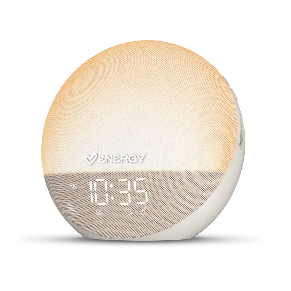 Energy Sistem Aurora Alarm réveil lumineux beige aube progressive