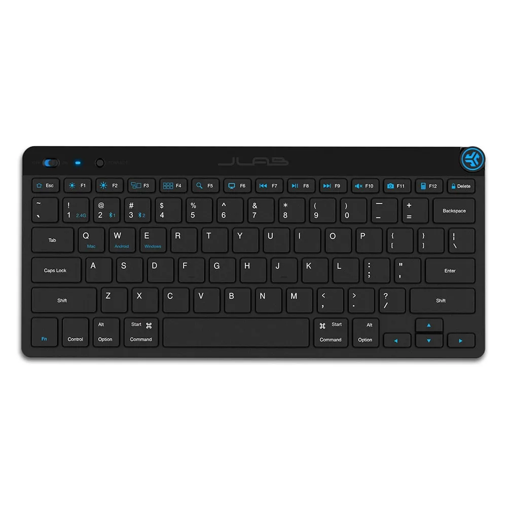 JLab GO ensemble clavier souris sans fil noir bureau