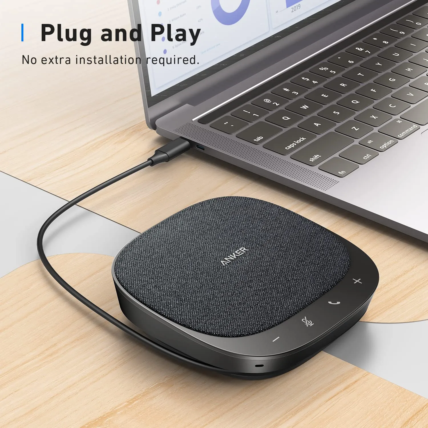 Soundcore PowerConf S330 haut-parleur conférence USB 360°