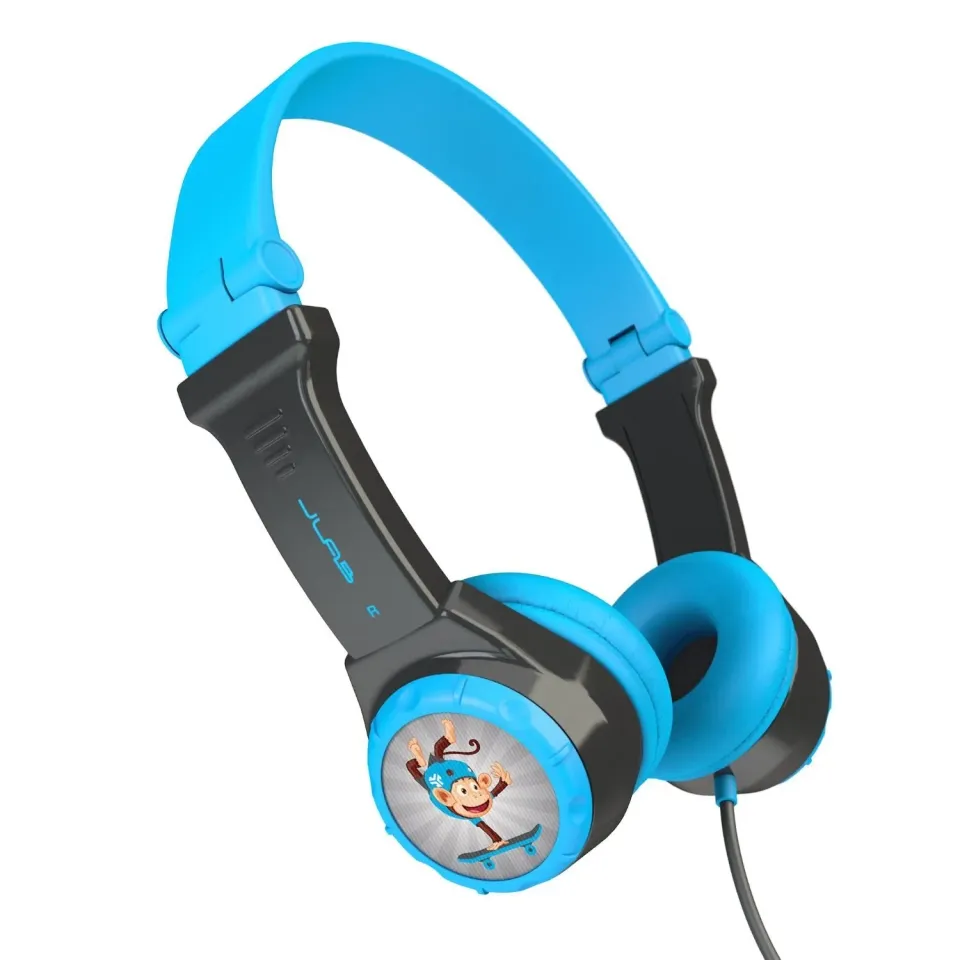 JLab JBuddies Folding casque enfant bleu gris 85dB