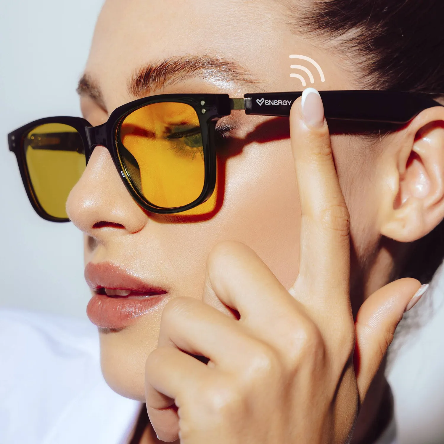 Energy Sistem Day Mode Music Sunglasses lunettes bluetooth noire verres jaunes