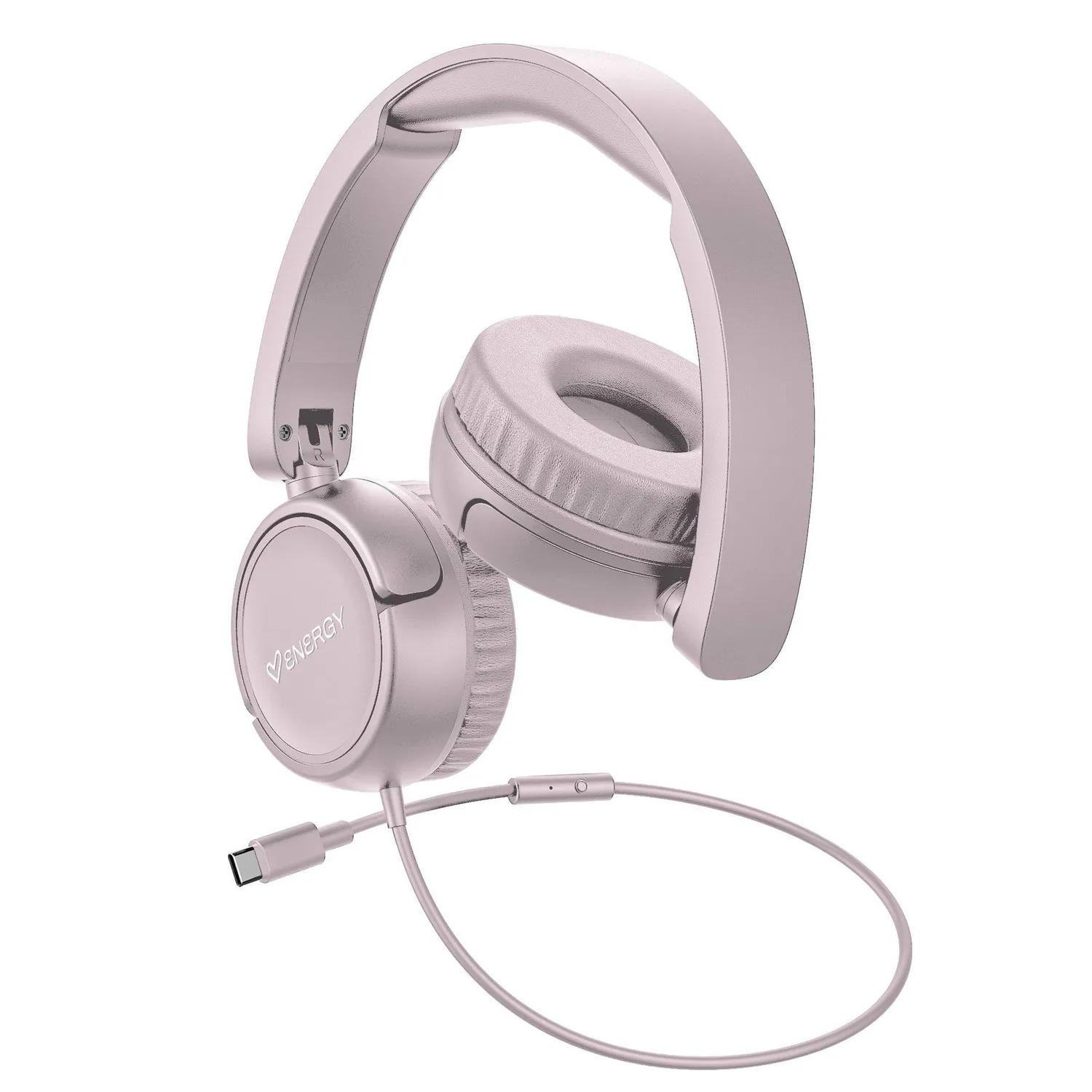Energy Sistem Urban Headphones Type C casque rose USB-C Deep Bass