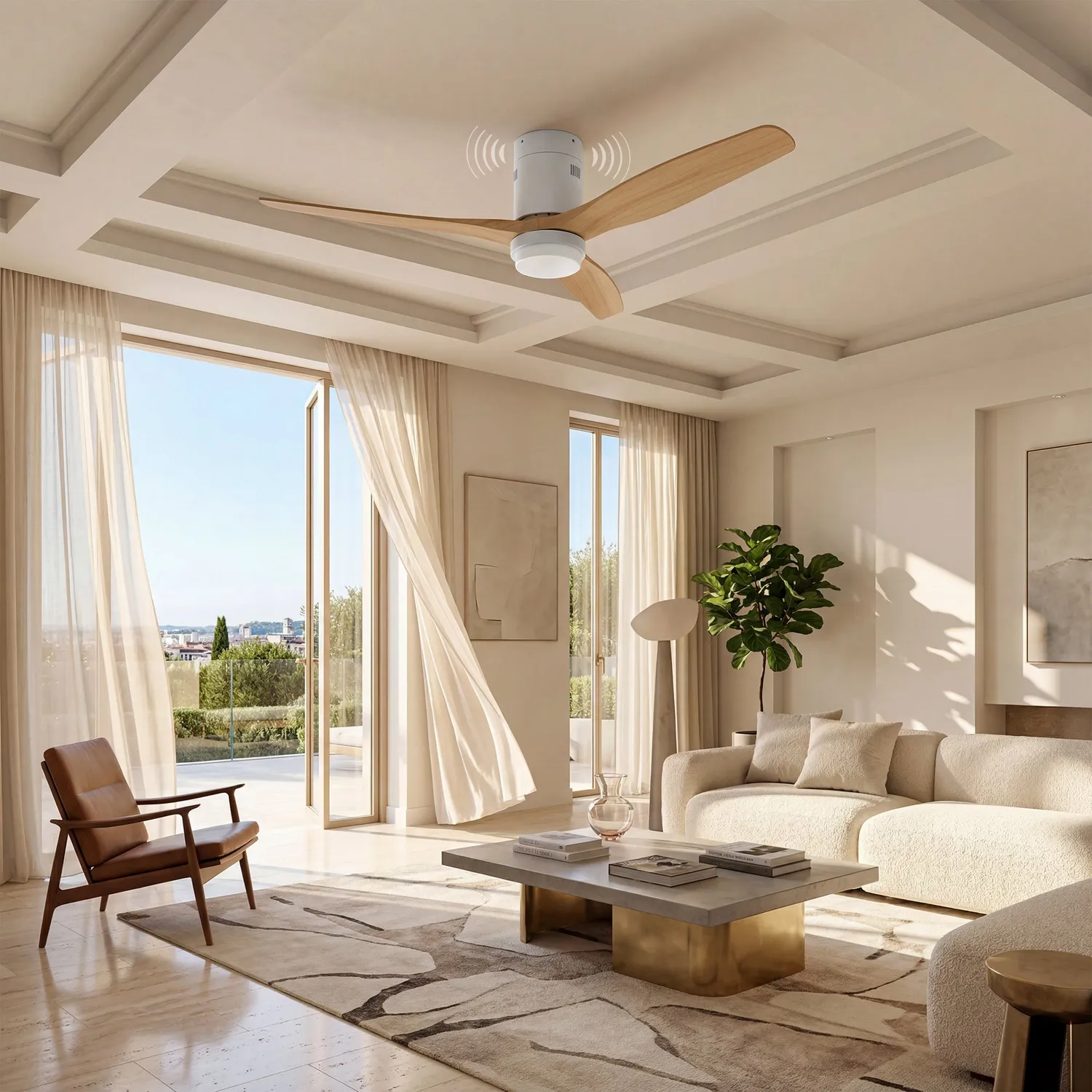 Energy Sistem SoundAir ventilateur plafond bluetooth blanc