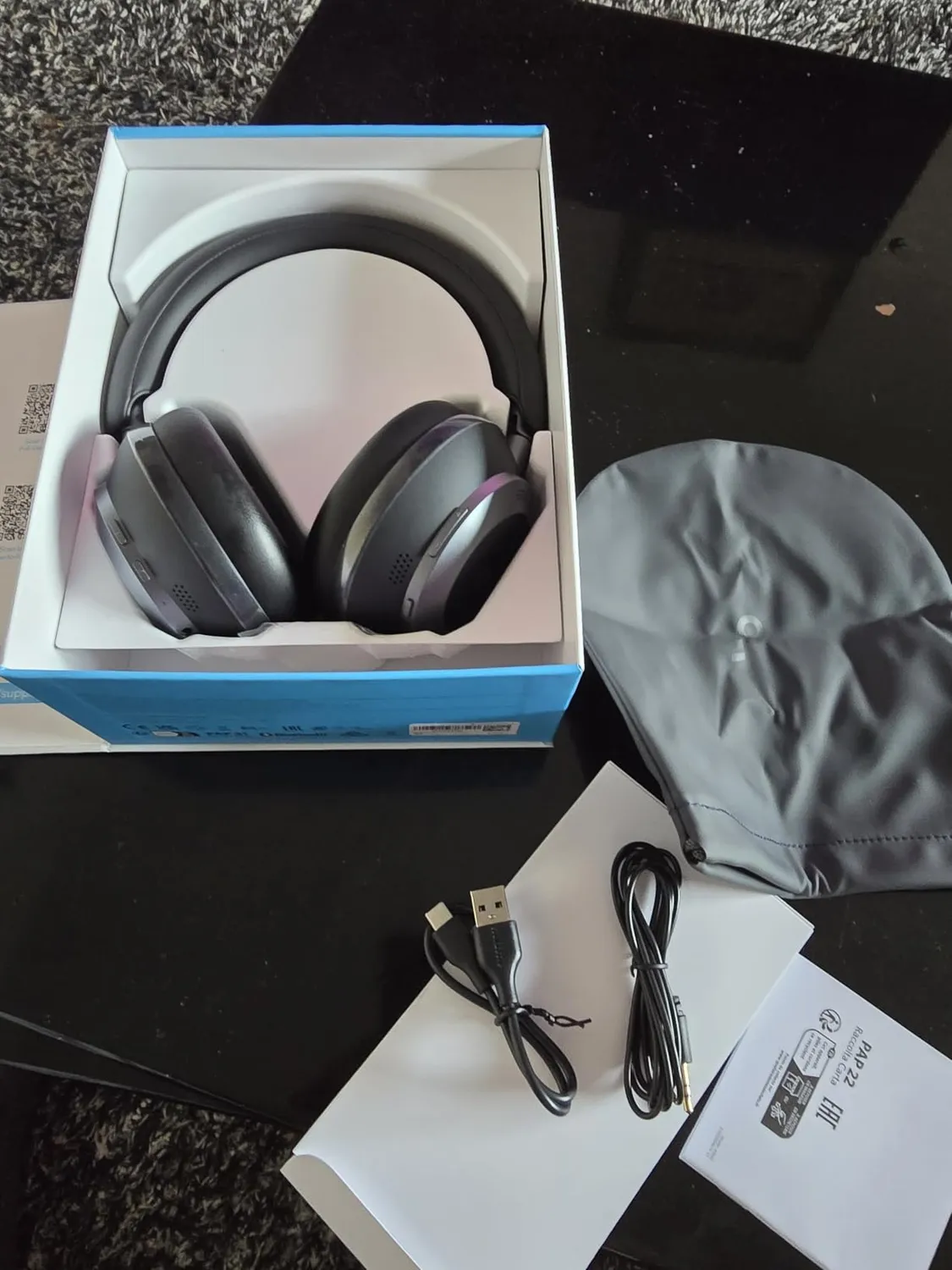 soundcore Space One Pro casque bluetooth blanc crème 60h
