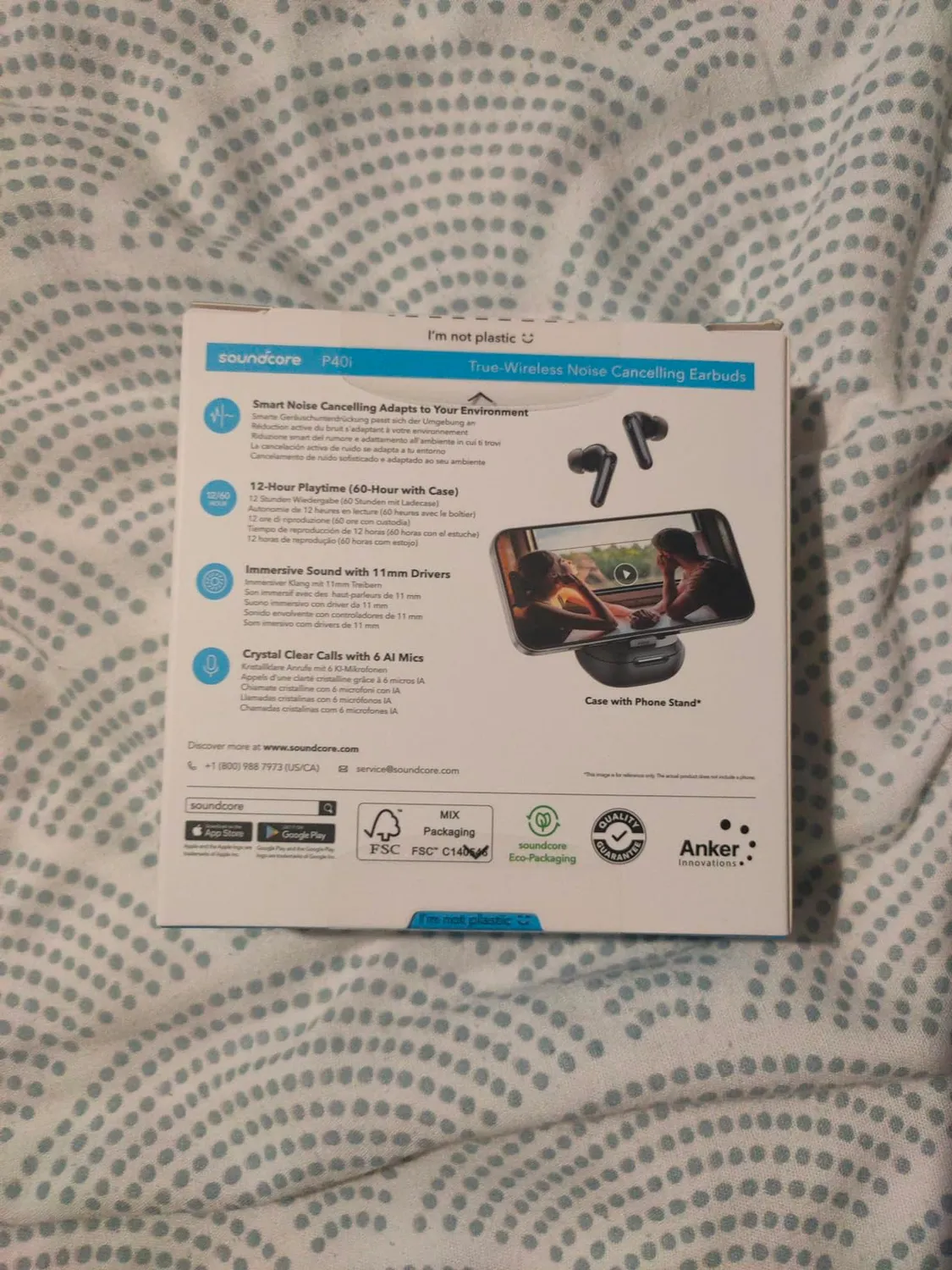 Soundcore by Anker P40i écouteurs bluetooth violet ANC