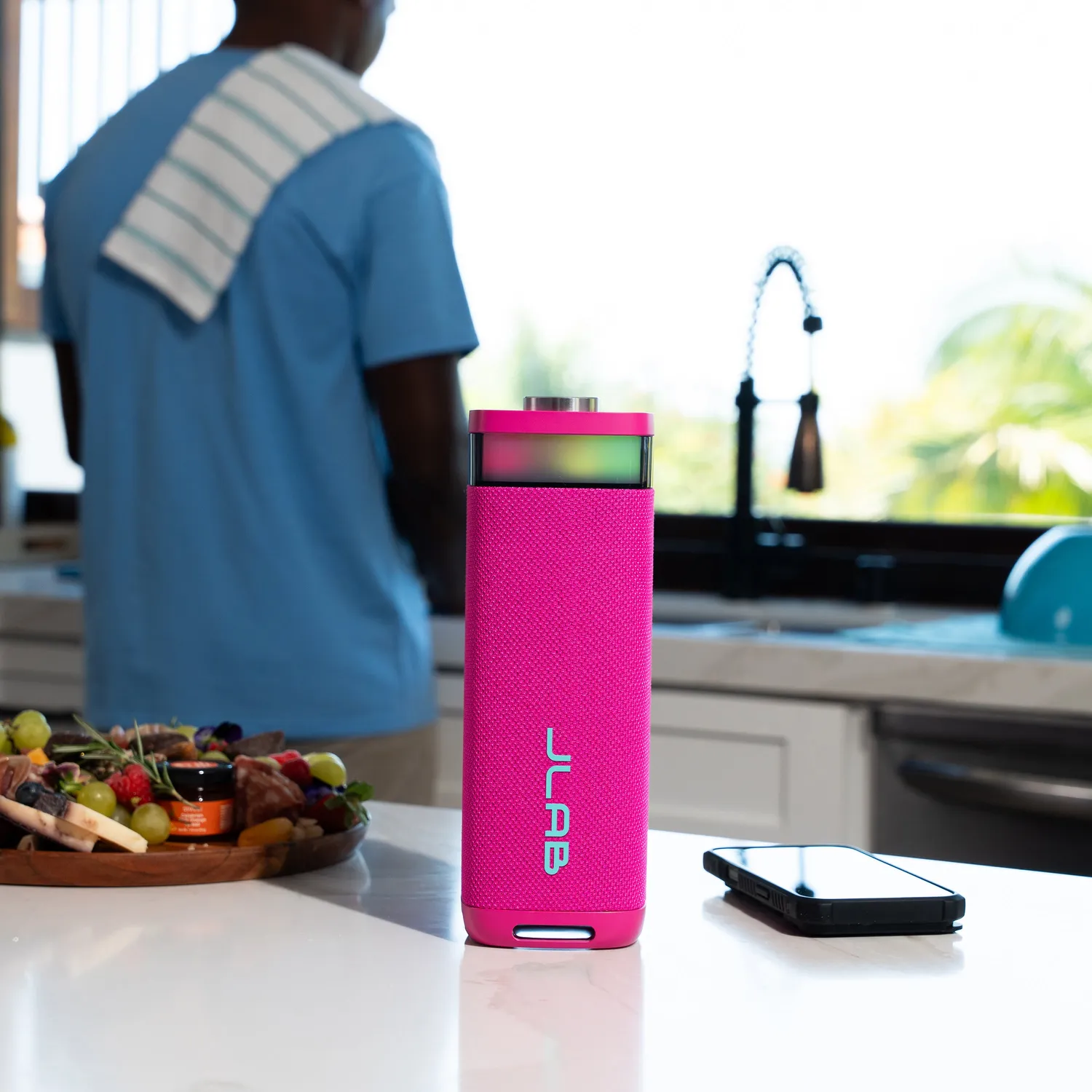 JLab JBuds Party enceinte Bluetooth rose 30W