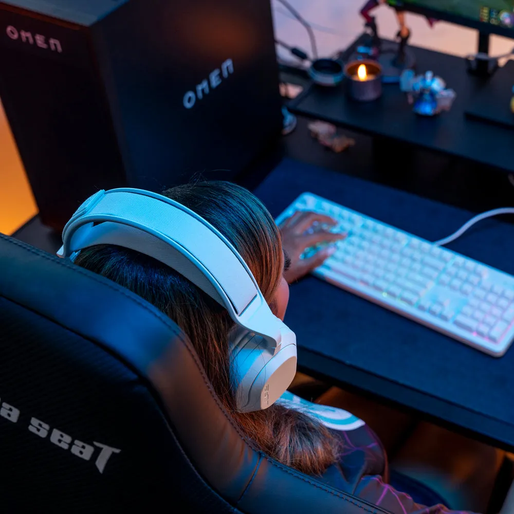 JLab Nightfall Wireless casque gaming blanc 70h