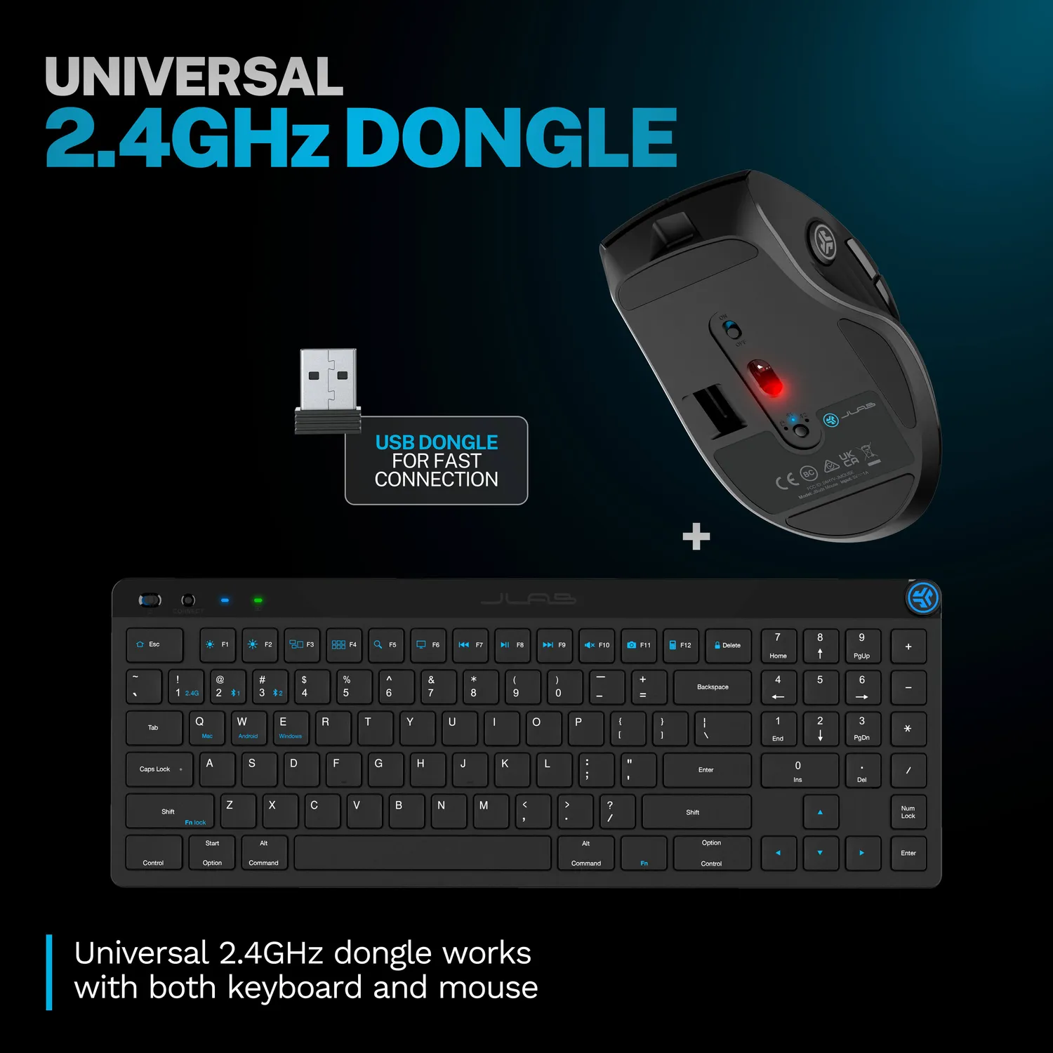JLab JBuds clavier + souris sans fil 3 appareils multi-device