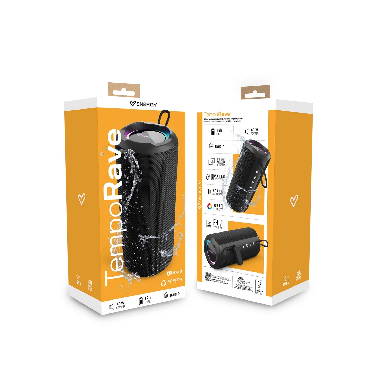 Energy Sistem TempoRave enceinte Bluetooth Space 40W IPX6