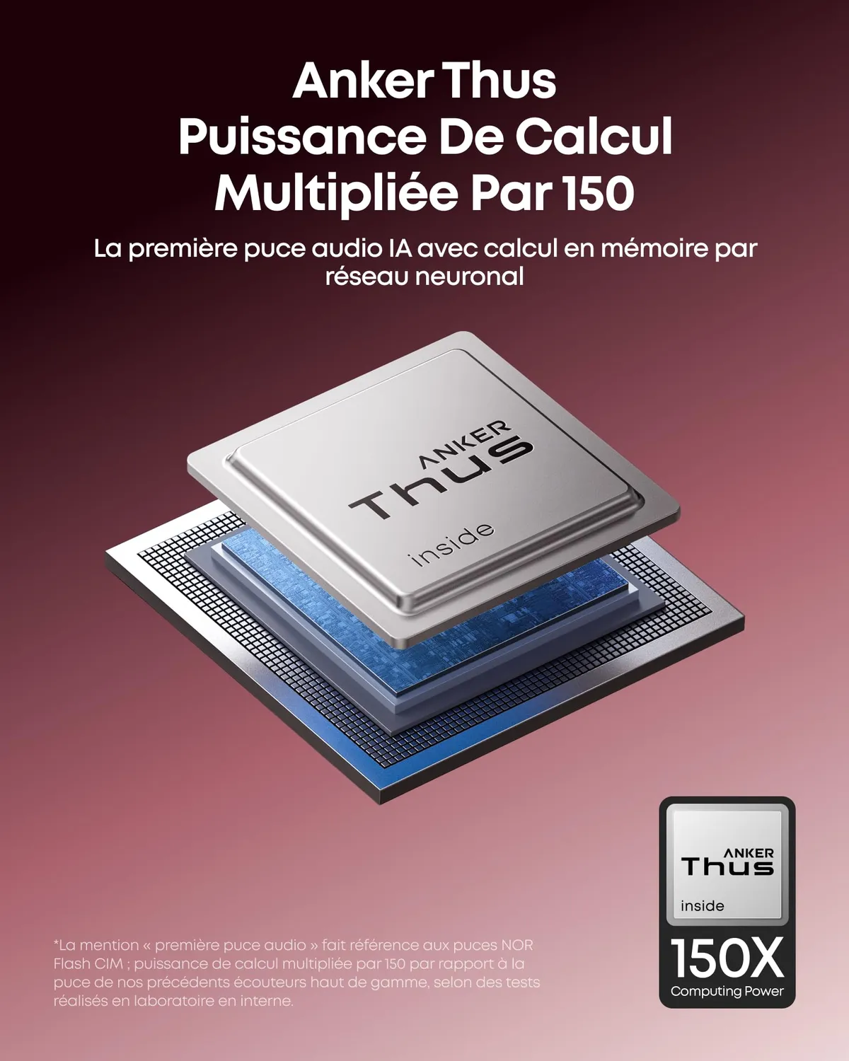 Soundcore AeroClip 2 écouteurs ouverts rouge LDAC 6,2 g