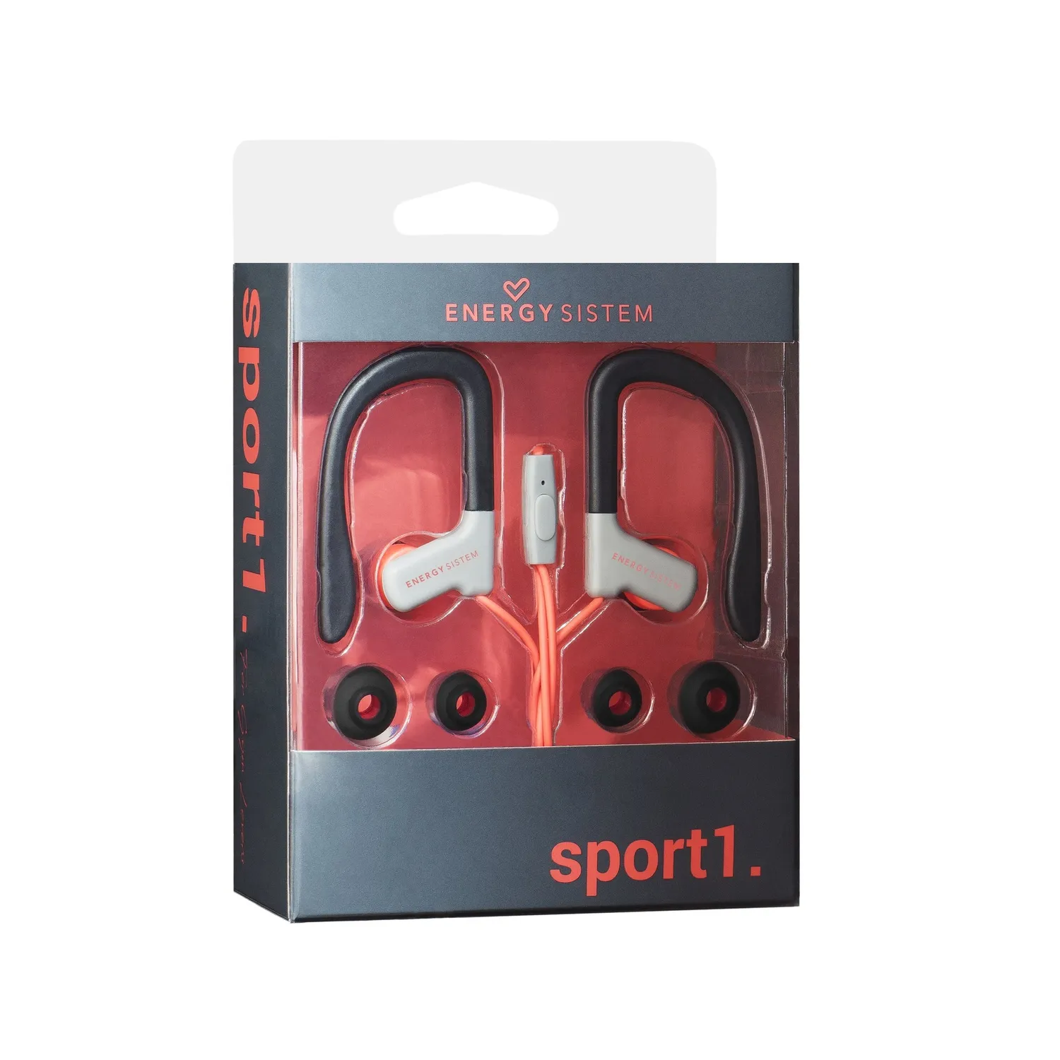 Energy Sistem Sport 1 Écouteurs Sport Rouge Résistants