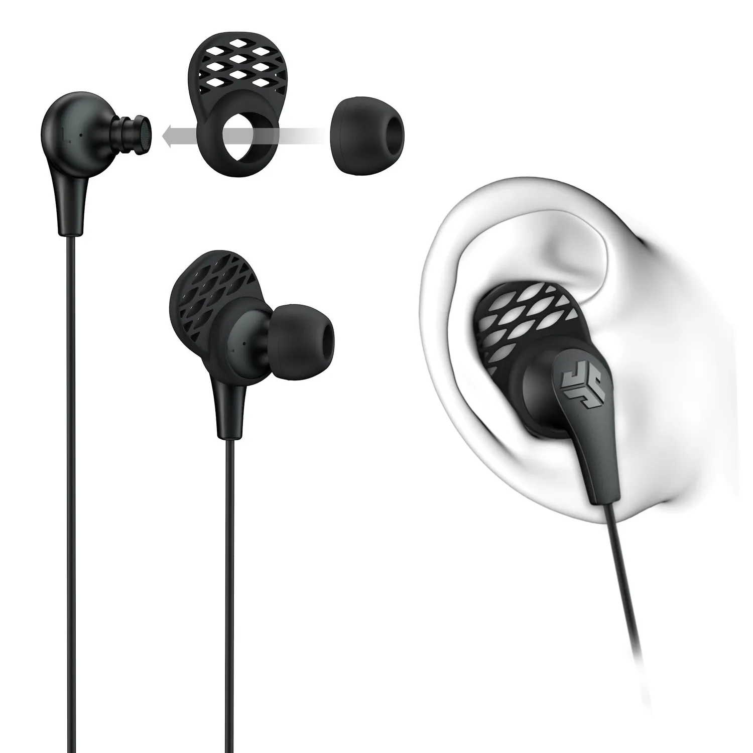 JLab JBuds Pro Signature écouteurs jack noir 10mm