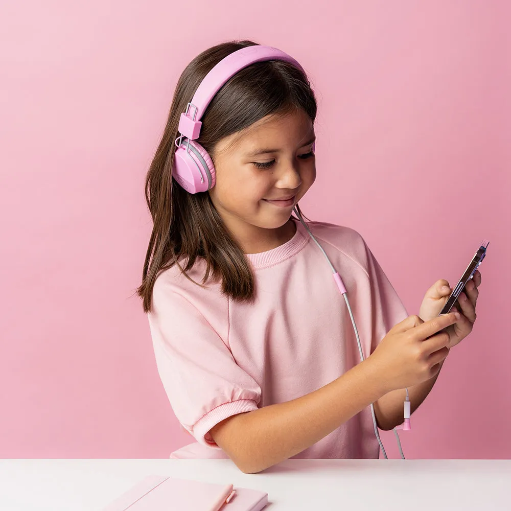 JLab JBuddies Studio casque enfant filaire rose 85dB