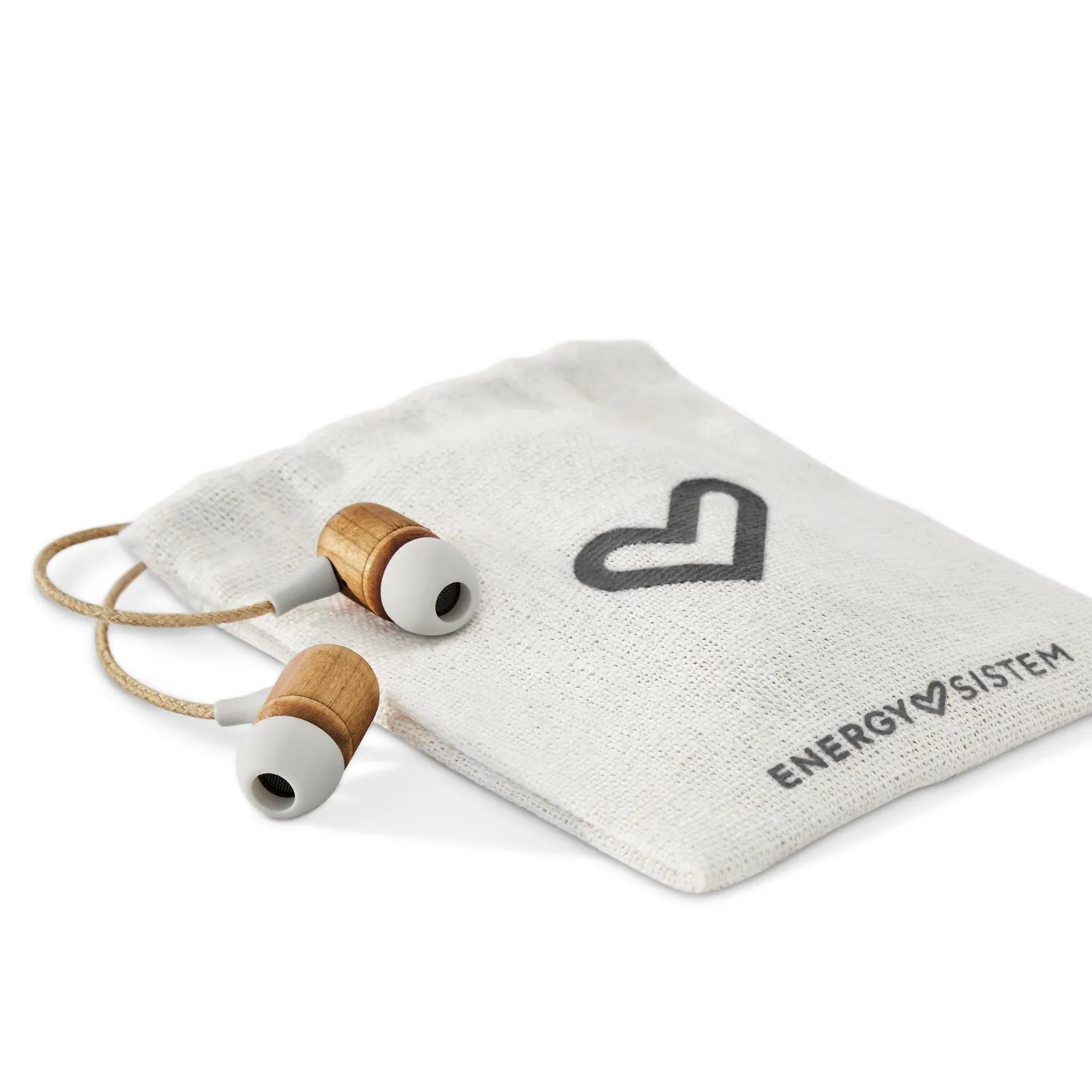 Energy Sistem Earphones Eco Cherry écouteurs bois caramel