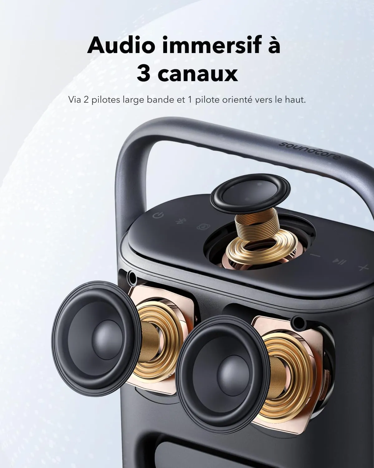 soundcore Motion X500 enceinte Bluetooth noir spatial