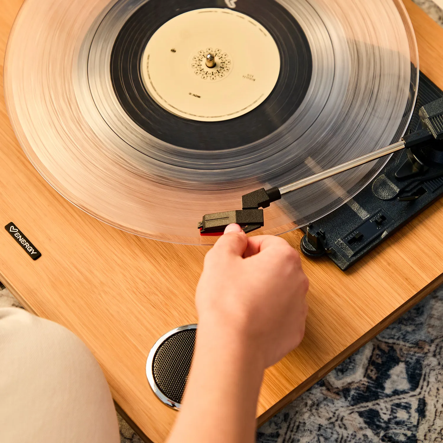 Energy Sistem BlackSpin platine vinyle noir 33/45/78 tours