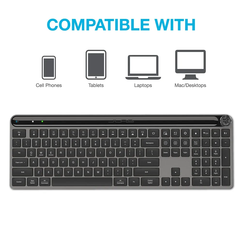 JLab Epic clavier sans fil bluetooth noir