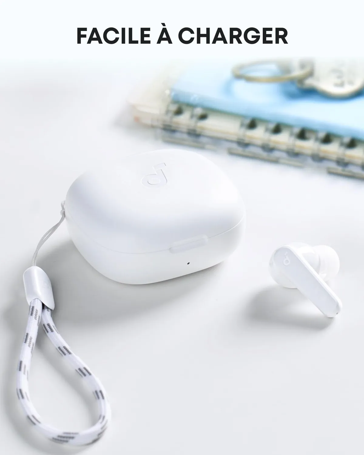 Soundcore P20i écouteurs bluetooth blanc basses