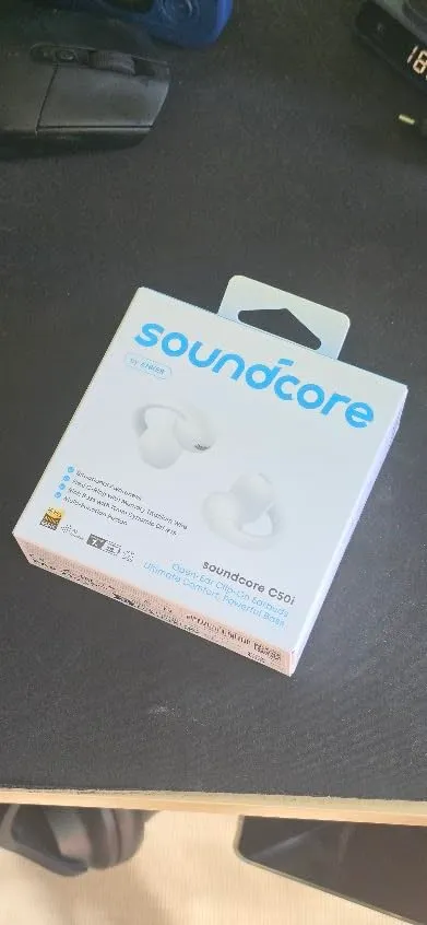 soundcore C50i écouteurs ouverts bluetooth noir maintien